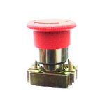 BOTÃO EMERGÊNCIA COGUMELO GIRA-DESTRAVA VERMELHO COPO METAL JNG