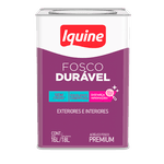 TINTA ACRÍLICA PREMIUM FOSCO DURÁVEL BCO NEVE LATA 18L IQUINE