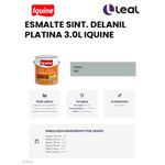 Tinta Esmalte Brilhante Delanil Madeiras e Metais 3L Platina IQUINE