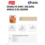 Tinta Esmalte Brilhante Delanil Madeiras e Metais 3L Areia IQUINE