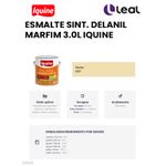 Tinta Esmalte Brilhante Delanil Madeiras e Metais 3L Marfim IQUINE