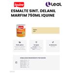 Tinta Esmalte Brilhante Delanil Madeiras e Metais 750ml Marfim IQUINE