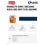Tinta Esmalte Brilhante Delanil Madeiras e Metais 3L Azul Del Rey