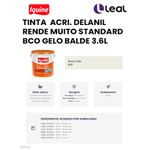 TINTA ACRÍLICA DELANIL RENDE MUITO STANDARD BRANCO GELO - GALÃO 3,6L IQUINE