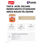TINTA ACRI. DELANIL RENDE MUITO STANDARD AREIA BALDE 15L IQUINE