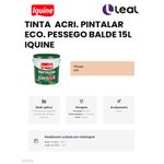 TINTA ACRÍLICA PINTALAR ECO. PÊSSEGO BALDE 15L IQUINE