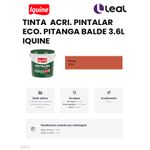 TINTA ACRÍLICA PINTALAR ECO. PITANGA BALDE 3,6L IQUINE