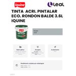 TINTA ACRÍLICA PINTALAR ECO. RONDON BALDE 3,6L IQUINE