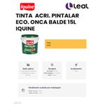 TINTA ACRÍLICA PINTALAR ECO. ONCA BALDE 15L IQUINE
