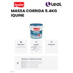 MASSA CORRIDA BALDE 5,4KG IQUINE