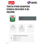 TINTA PISO DIAPISO CINZA ESCURO 3,6L IQUINE