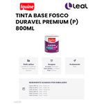 TINTA BASE FOSCO DURAVEL PREMIUM (P) 800ML