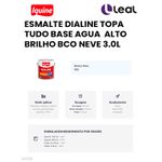 Tinta Esmalte Sintético Brilhante Delanil Madeiras e Metais 3L Branco Neve IQUINE