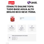 Tinta Esmalte Sintético Brilhante Delanil Madeiras e Metais BRANCO NEVE 750ml Branco Neve IQUINE