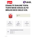 Tinta Esmalte Sintético Brilhante Delanil Madeiras e Metais 3L Branco Neve IQUINE