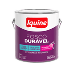 TINTA ACRÍLICA PREMIUM FOSCO DURÁVEL BRANCO GELO LATA 3,6L IQUINE