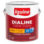ESMALTE BASE DIALINE TOPA TUDO BASE AGUA ALTO BRILHO (M) 3,2L IQUINE 