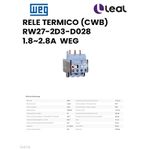 RELE TÉRMICO RW27-2D3-D028 1,2~2,8A WEG