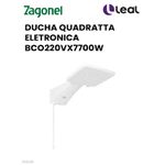 DUCHA QUADRATTA ELETRONICA BCO220VX7700W ZAGONEL 