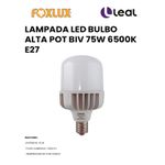 LÂMPADA LED BULBO ALTA POTÊNCIA BIVOLT 75W 6500K E40 FOXLUX