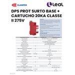 DPS PROT SURTO BASE + CARTUCHO 20KA CLASSE II 275V CLAMPER (016235)