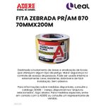 FITA ZEBRADA PRETO E AMARELO 870 70MMX200M ADERE