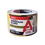 FITA ZEBRADA PRETO E AMARELO 870 70MMX200M ADERE