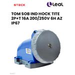 TOM SOB IND HOCK TITE 2P+T 16A 200/250V 6H AZ IP67 STECK