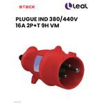 PLUGUE INDUSTRIAL 380/440V 16A 2P+T 9H VM STECK