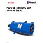 PLUGUE INDUSTRIAL 250V 32A 3P+N+T 9H AZ