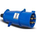 PLUGUE INDUSTRIAL 250V 32A 3P+N+T 9H AZ