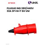 PLUGUE INDUSTRIAL 380/440V 32A 3P+N+T 6H VM STECK