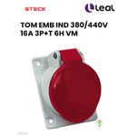 TOMADA DE EMBUTIR 380/440V 16A 3P+T 6H VM STECK