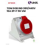 TOMADA SOBREPOR INDUSTRIAL 380/440V 16A 2P+T 9H VM 