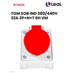 TOMADA SOBREPOR INDUSTRIAL 380/440V 32A 3P+N+T 6H VM 