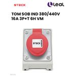 TOMADA SOBREPOR INDUSTRIAL 380/440V 16A 3P+T 6H VM STECK