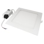 PLAFON LED 18W QUADRADO EMBUTIR 4000K PRETO BIVOLT FOXLUX 