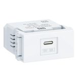 MODULO TOMADA USB BIVOLT KEYSTONE BRANCO REFINATTO 