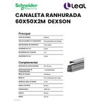 CANALETA RANHURADA 60X60X2M DEXSON 