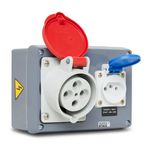 QUADRO ROBO TOM IND. 2P+T 32A / TOM 20A NBR 1XN3216 / 1XS8641 IP40 STECK 