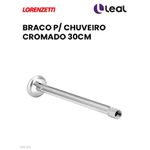 BRAÇO PARA CHUVEIRO CROMADO 30CM LORENZETTI 7520016