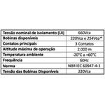 CONTATOR POTENCIA CJX2 115A LUKMA 01011