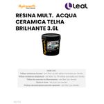 RESINA MULT. ACQUA CERAMICA TELHA BRILHANTE 3,6L HYDRONORTH