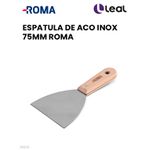 ESPATULA DE ACO INOX 75MM ROMA 
