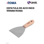 ESPATULA DE ACO CROMADA 100MM ROMA 