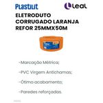 ELETRODUTO CORRUGADO LARANJA REFOR 25MMX50M PLASTILIT
