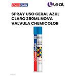 SPRAY USO GERAL AZUL CLARO 250ML NOVA VALVULA CHEMICOLOR 