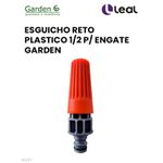 ESGUICHO RETO PLASTICO 1/2 P/ ENGATE GARDEN 