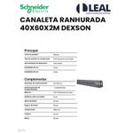 CANALETA RANHURADA 40X60X2M DEXSON (DXN10072)