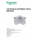 COTOVELO EXT BCO 10X10 DEXSON DXN11021